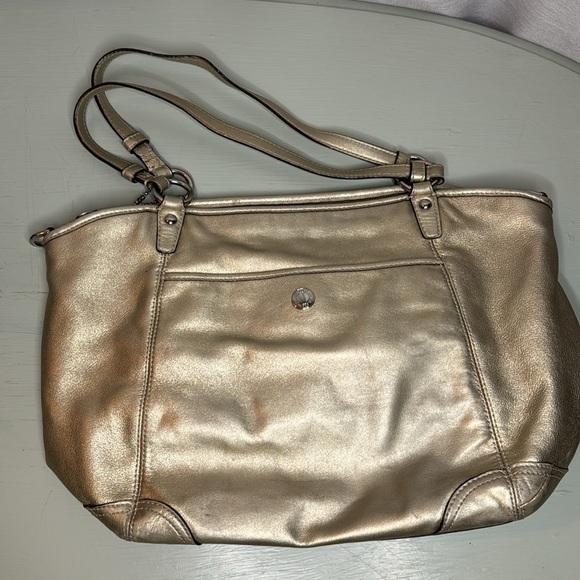 VINTAGE GOLD COACH BAG (OS) - Picture 4 of 7